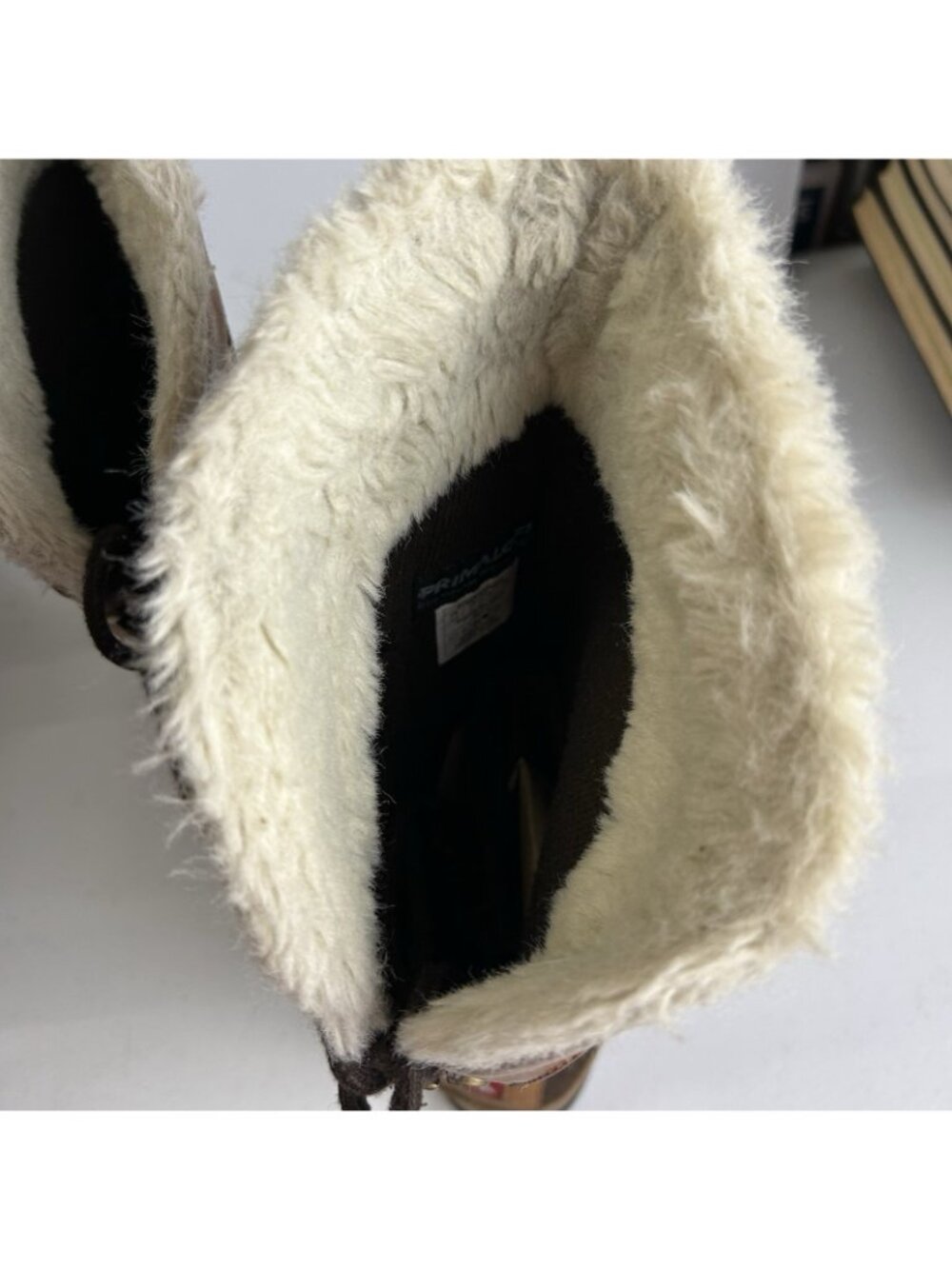 North Face Moccasin Janey Primaloft Winter Boots Side Zip Fur Lace Up Womens 8.5 - Picture 10 of 16